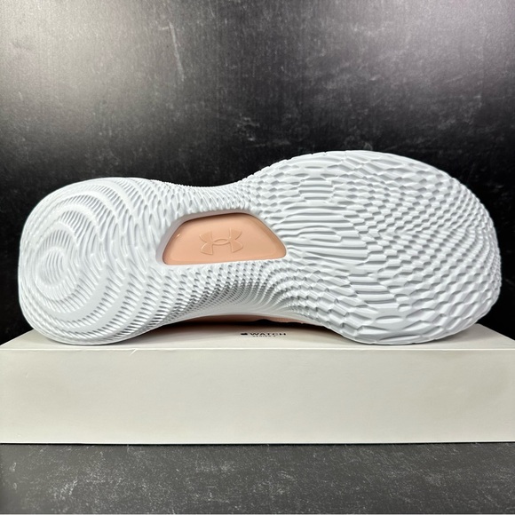 CURRY FLOW 8 CLASS Y MENS BASKETBALL SHOES SIZE 12 BLUSH KNIT PINK WHITE NEW - Picture 4 of 10